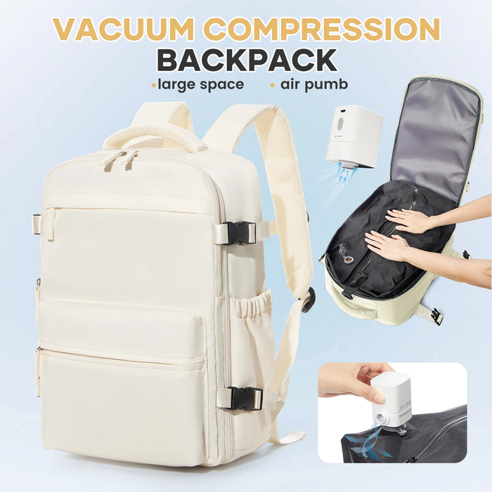 Sac à dos de voyage cabine avion Ryanair, sac à dos de compression sous vide, sac à dos pour hommes et femmes, sacoche pour ordinateur portable, sac à main
