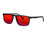 SHINU Red Glasses Blue Light Blocking Computer Glasses Orange Clear Lenses Glasses Anti Radiation Protection Eyeglasses