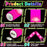 30pcs Pink LED Foam Stick Sponge Light Stick Light Up Baton Wands Cheer Tube Glow in The Dark Party Supplies for Raves Concert