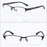 1PC Men's Business Photochromic Myopia Glasses Half Frame Metal Blue Light Blocking Eyewear Classic UV Shades Sunglasses