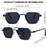 Gafas de sol cuadradas sin montura para hombre 2026, de lujo, de diseñador, modernas, de polígono, con montura de metal, gafas de sol Y2K, punk, sin montura, Hip Hop