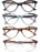 MODFANS Gafas de lectura de ojo de gato para mujer, con bisagra de resorte, ligeras, para presbicia, con dioptrías de +0.5 a +4.0