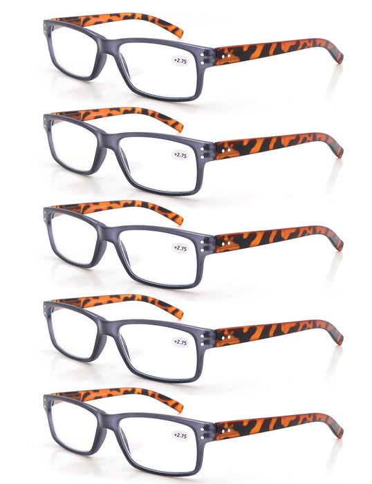 Gafas de Lectura para Hombre y Mujer, Diseño Cuadrado, Montura de Alta Calidad, Lentes de Lectura con Bisagra de Resorte, Gafas de Sol de Lectura +1.0~+4.0