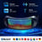 Shining Full-Color LED Glasses Bluetooth App Control Programmable Dynamic Luminous Light up Glasses for Raves Festivals Party
