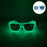 Nouvelles lunettes lumineuses LED sans fil pour festival, rave, soirée, lunettes de soleil mosaïque lumineuses néon, lunettes de club disco