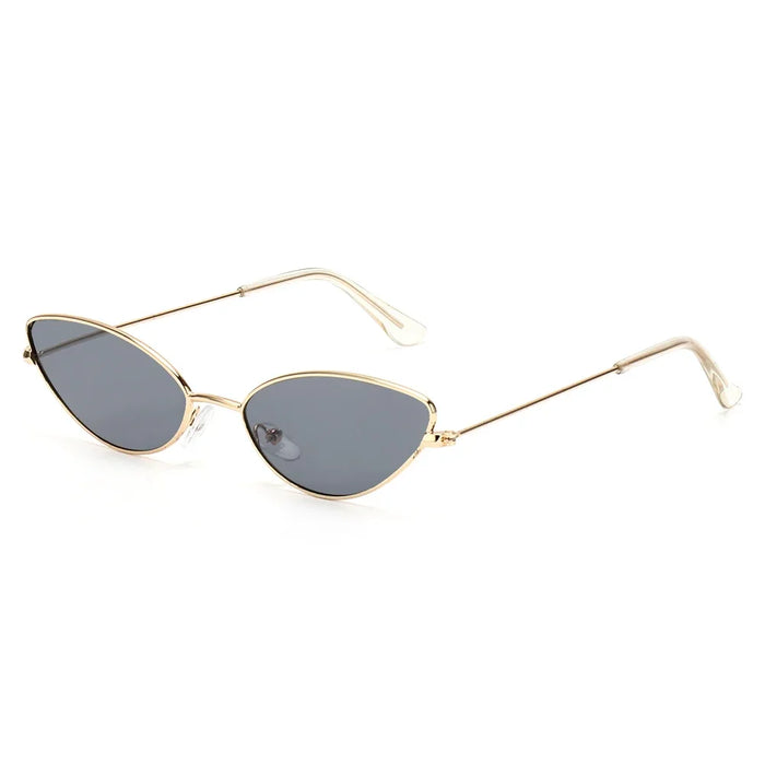 1PC Vintage Small Frame Shades Retro Oval Black Sunglasses Unisex Luxury Brand Designer Pink Sun Glasses Female Travel Eyewear
