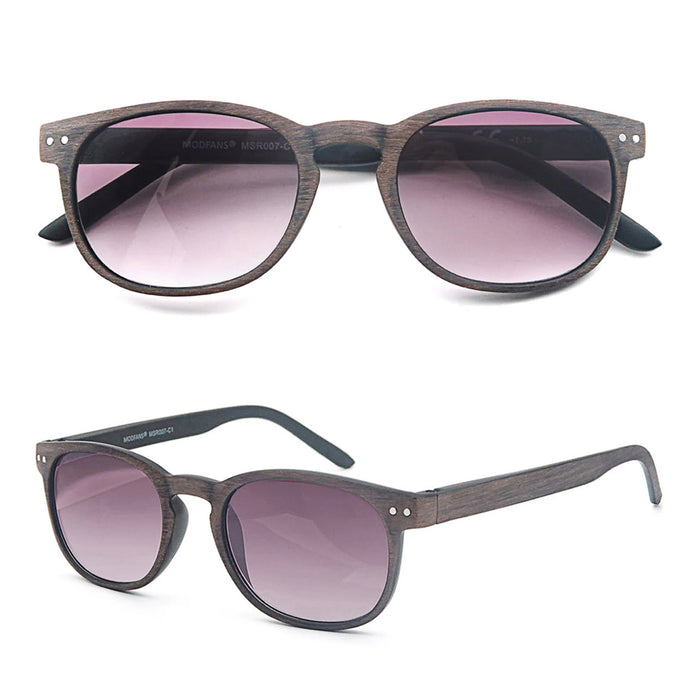 Reading Sunglasses For Women Men Square Classic Frame for Outdoors Use Sun Glasses Readers Eyeglasses with Diopter Spring Hinge