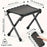 Capacidad de carga 130 kg, taburete plegable colgante, taburete portátil para acampada al aire libre, silla plegable, doble propósito para pesca y pícnic