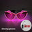 Nuevas gafas estilo Cyberpunk geniales, decoración de fiesta luminosa, gafas de sol LED que brillan, para fiestas en bares, raves y bailes