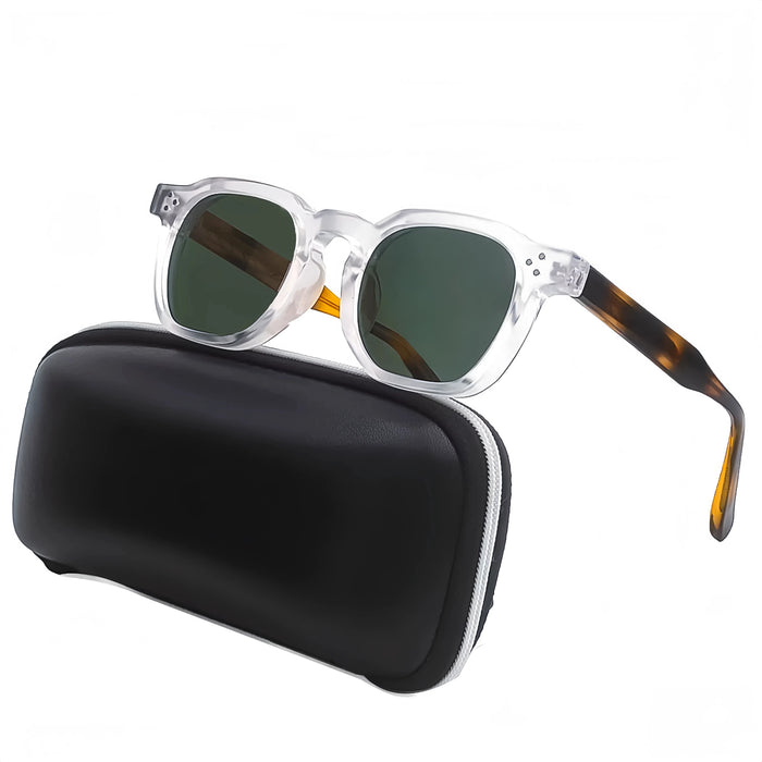 HBK New Square Vintage Sunglasses Men Square Fashion Punk Sun Glasses for Women Outdoor Travel Driving Beach Eyewear UV400