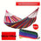 1 Piece Portable Woven Canvas Hammock With Storage Bag Anti Rolling Hammock For Indoor Outdoor Camping Garden Backyard