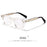 HBK Retro Square Glasses Frames Men Flat Lenses Anti Blue Light TR90 Eyeglass Frames High-Quality Reading Eyeglasses for Women