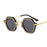 Retro Polygon Square Sunglasses Women Fashion Clear Ocean Lens Eyewear Men Trending Punk Hexagon Sun Glasses Shades UV400 Oculus