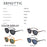 ZENOTTIC 2 Pack Polarized Sunglasses for Women Men Vintage Round and Square Frame UV Protection Shades Driving Sun Glasses