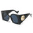 Colorful Square Sunglasses Women Men Two Color Frame Travel Sun Glasses Female Shades UV400 Male Gafas Oculos Brand Luxury
