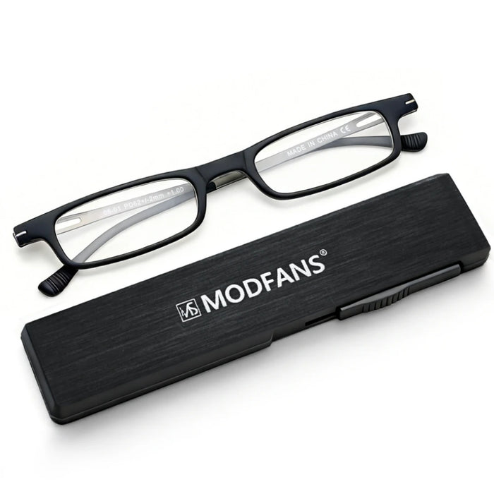 Reading Glasses Women Men TR90 Blue Light Blocking Anti UV/Eyestrain Foldable Compact Readers Ultra Thin Lightweight Folding