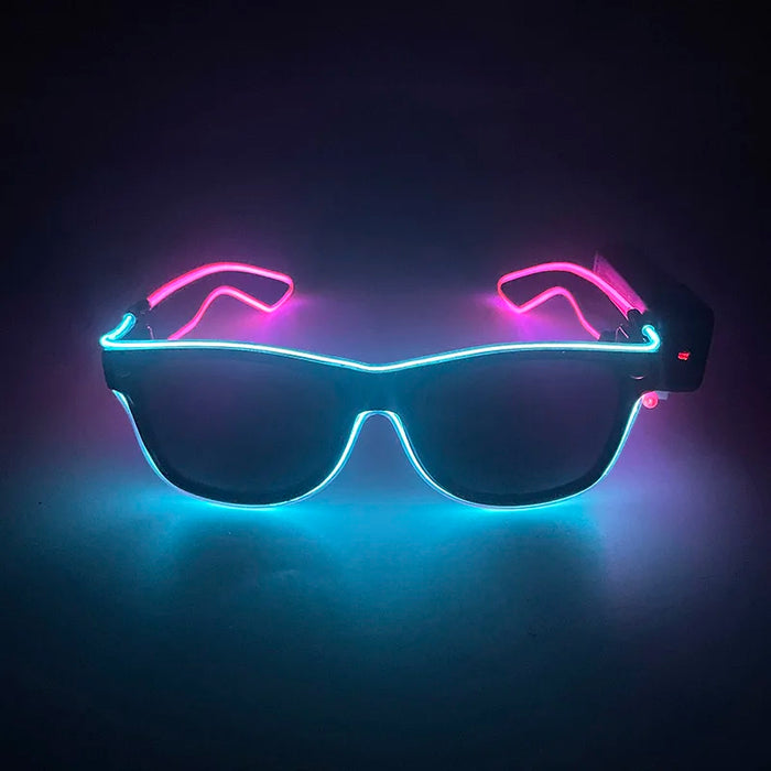 New Cool Wireless Glowing LED Light Up Glasses Luminous Neon Sunglasses For Wedding Rave Festival Party Disco Nightclub Gift