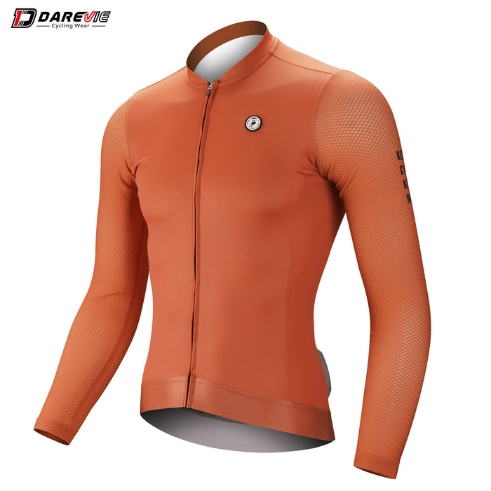DAREVIE Cycling Jersey Small Size SPF 50+ Training Level Men Women Long Sleeves Cycling Jersey Breathable Man Cycling Maillott