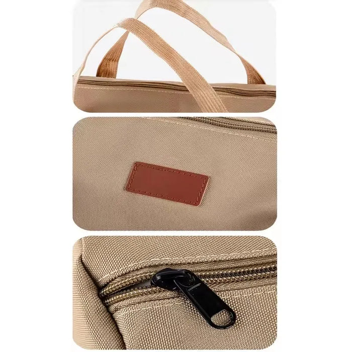 Outdoor Ground Nail Bag Camping Tent Pegs Bag Cylindrical Stake Storage Backpack Portable Miscellaneous Bag Storage Box Toolkit