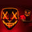 Máscara LED luminosa V de Vendetta, máscara facial completa anónima que brilla en la oscuridad para fiestas, raves, Halloween, cosplay y accesorios de disfraces.