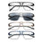 Gafas de lectura de luz azul para hombres con montura de metal, gafas de ordenador, lupa para presbicia con lentes de +0,75~3,0