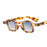 Ins Popular Fashion Small Square Sunglasses Women Retro Punk Shades UV400 Men Clear Ocean Lens Trending Rivets Sun Glasses