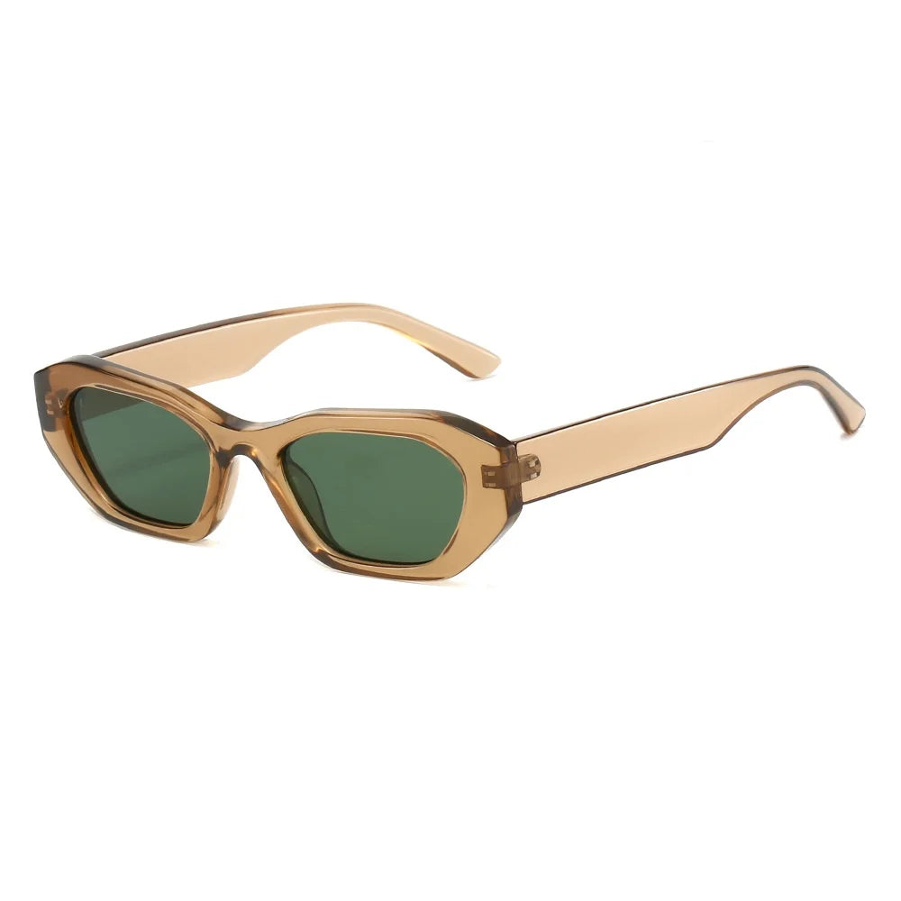 Nuevas gafas de sol rectangulares de lujo con estampado de leopardo retro para mujer 2025, diseño de color gelatina, tendencia de personalidad, gafas de hombre UV400