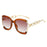 Luxury Square Sunglasses  Women UV400 Retro Brand Chain Metal Frame Shades Summer Sun Glasses for Female