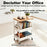 Movable and Rotatable Universal Wheels with Desktop Storage Rack - Multi-Functional Rolling Storage Cart