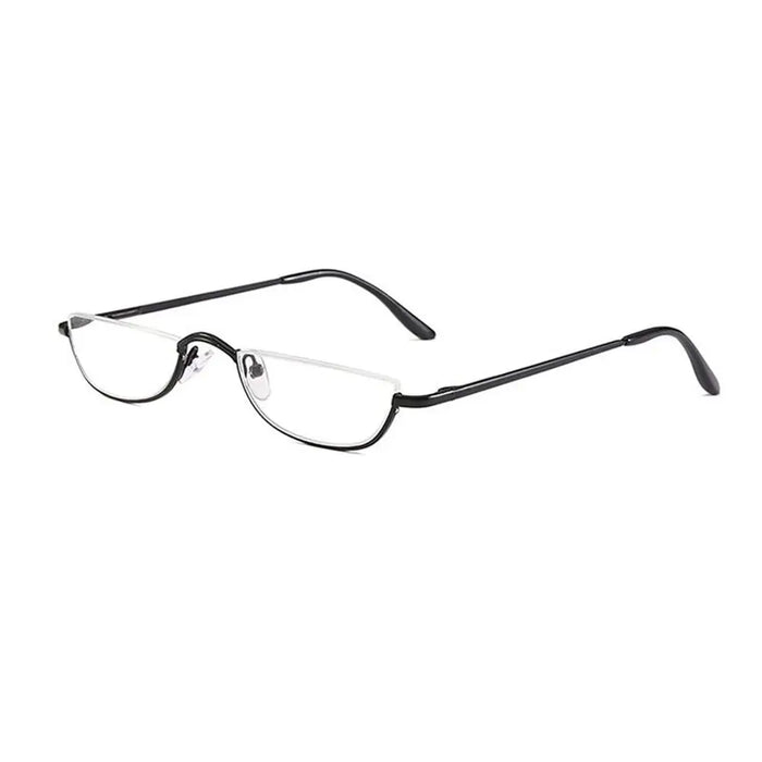 New Half Moon Metal Spring Hinge Reading Glasses Half Frame Ultra Light Resin Eyeglasses Vision Care +1.00~+4.0 Diopter