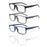 MODFANS Blue Light Reading Glasses Men Readers for Women Rectangular Anti Glare/Eye Strain Filter UV Read Eyeglasses Comfortable
