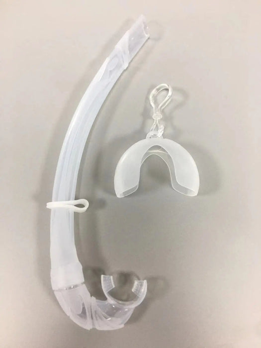 Free Full Silicone Snorkel Can Be Folded Arc-Bite Soft Comfortable Swimming Snorkel