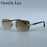 Rectangle Punk Rimless Sunglasses Men 2026 Luxury Designer Trendy Photochromic Sun Glasses Vintage Small Frame Driving Eyewear