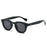 New Oval Sunglasses Women Rivets Brand Shades UV400 Vintage Round Men Fashion Luxury Gray Sun Glasses Leopard Oculus