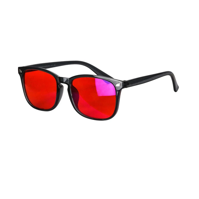 SHINU Men’s glasses blue light blocking computer glasses Yellow Orange lenses glasses for work game red lenses for better sleep