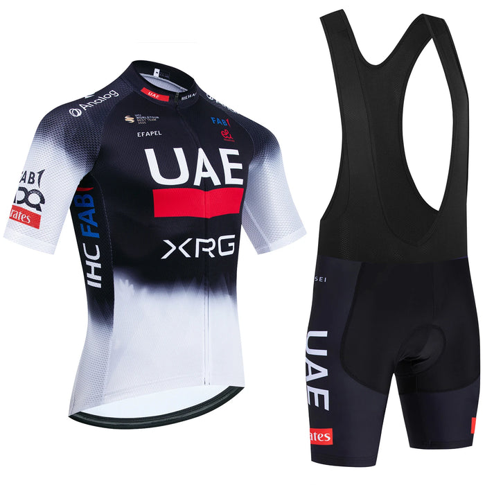2026 New WHITE Cycling Jersey UAE Team Bike Jersey Shorts 10 Color Men Women Quick dry Ropa Ciclismo Pro Bicycle TShirt Clothing