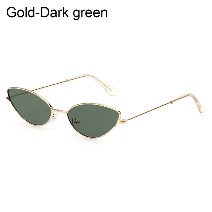 Summer Retro Small Oval Sunglasses Ladies Vintage Shades Cat Eye Sun Glasses Men Women Rectangular Eyeglasses Protection 400UV