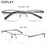 Blue Light Reading Glasses Men Computer Readers Anti Glare Metal Frame with Spring Hinge UV400 Protection Eye Strain Relief