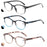 MODFANS Reading Glasses For Women Small face Readers Ladies Eyeglasses Frame With Spring Hinge Presbyopic glasses +2.0 +2.5 +3.0