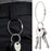 5-20pc Llavero de alambre Cuerda Mosquetón Equipo de camping Cable de acero inoxidable Bucle Tornillo Anillo de bloqueo Llavero Hebilla캠핑용품 땡처리