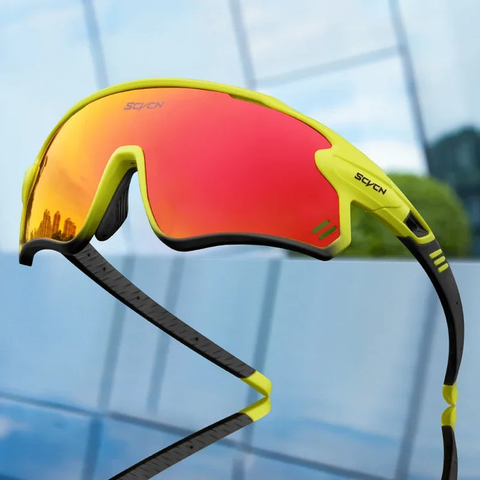 SCVCN New Cycling Glasses UV400 Polarized Bicycle Goggles Man Woman Sports Runing Skiing Riding Sunglasses MTB Bike Eyewear