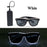 Lunettes lumineuses pour artistes de boîte de nuit Lunettes LED Fête Danse Rave Noël 6V LED Lunettes de soldat futuristes Lumières néon