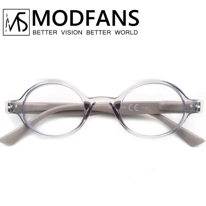 Women Round Classic Frame Presbyopic Glasses for Reading Men Reading Glasses Lightweight Spring Hinge with Diopter +1.0 to +4.0