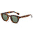 New Oval Sunglasses Women Rivets Brand Shades UV400 Vintage Round Men Fashion Luxury Gray Sun Glasses Leopard Oculus