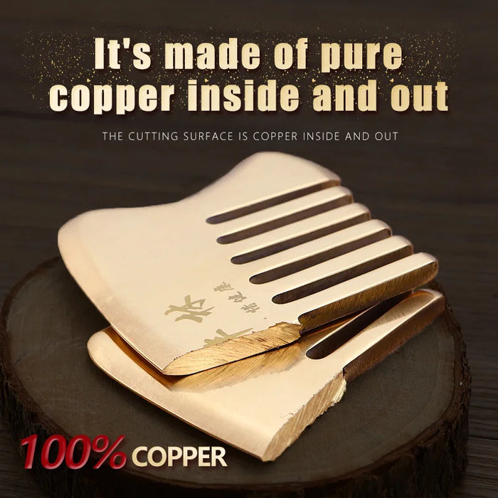 Copper guasha plate pure brass household scalp universal massage comb Mammary Scraping comb body massage tool