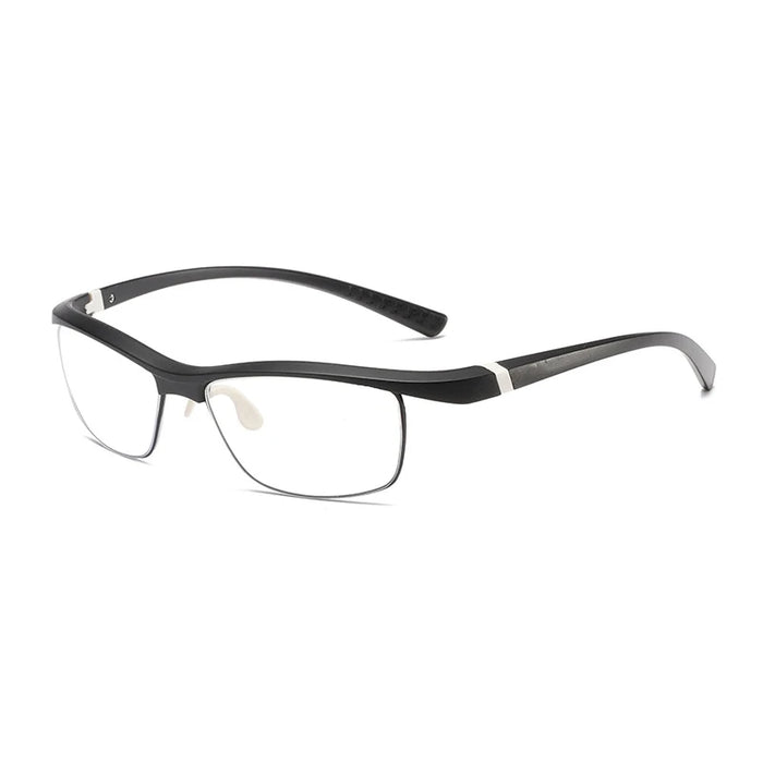 Lunettes de presbytie élégantes à demi-monture sourcilière, anti-lumière bleue, en résine haute définition TR90, pour hommes et femmes sportifs