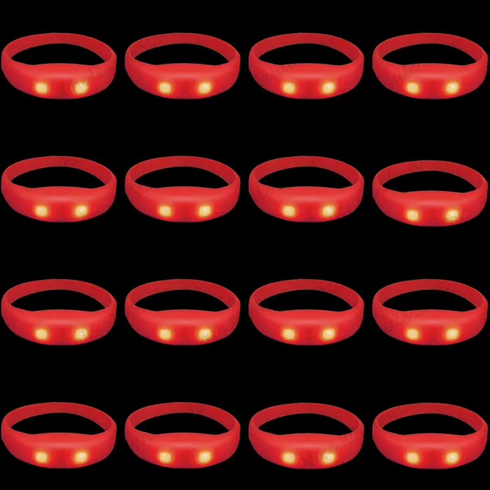 20-100 Pulseras LED activadas por música y sonido, pulseras luminosas intermitentes, brazaletes que brillan en la oscuridad para fiestas y bodas