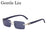 Y2K Rectangle Rimless Sunglasses Men Vintage Sun Glasses For Male 2026 Luxury Rhinestone Eyewear Punk Fashion Frameless Shades