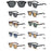 HBK Fashion Punk Sunglasses for Men Classic Square Sun Glasses Outdoor Sports Party Vacation Travel Driving Fishing Eyeglasses