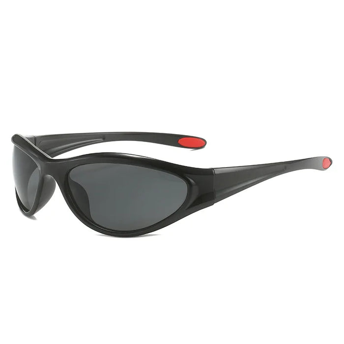 NEW Sports Punk Mirror Sunglasses Women 2000'S Men Y2K Hip Hop Luxury Brand Cat Eye Sun Glasses UV400 Unisex Shades Oval Eyewear